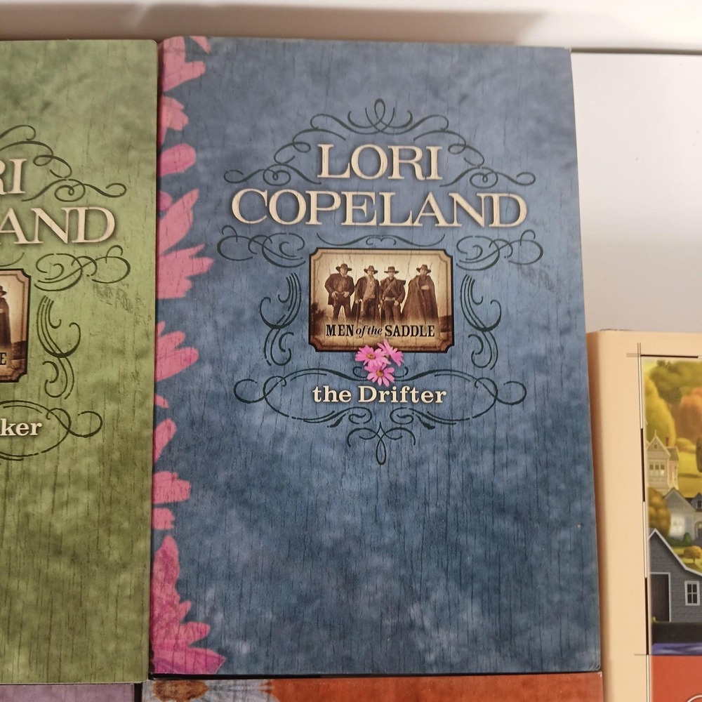 Lori Copeland Men of the Saddle HCDJ Complete Lot Of 5 Large Print Christian - Picture 4 of 9